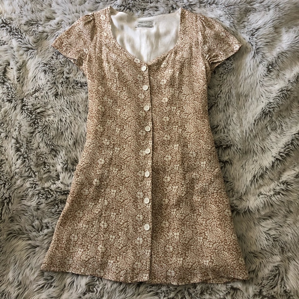 Urban Outfitters Button Down Floral Print Dress